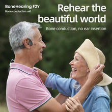 Load image into Gallery viewer, BOCOOLIFE BoneHearing F2Y Bone Conduction Hearing Aids for Mild to Moderate Hearing Loss | Open-Ear, Bluetooth, Fast Charging