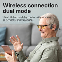 Load image into Gallery viewer, BOCOOLIFE BoneHearing F2 | Open-Ear Bone Conduction Hearing Aid Headphones for Mild Hearing Loss – Bluetooth, DSP Dual Mic, Fast Charging, IPX5