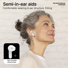 Load image into Gallery viewer, BOCOOLIFE HearBoost F11 TWS Air Conduction Hearing Aids | Semi In-Ear, Bluetooth 5.3, for Mild to Severe Hearing Loss