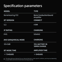 Load image into Gallery viewer, BOCOOLIFE BoneHearing F2C | Open-Ear Bone Conduction Hearing Aids for Mild Hearing Loss – DSP Dual Mic, 3 Modes, Fast Charging, IPX5 Waterproof